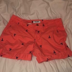 lobster print shorts